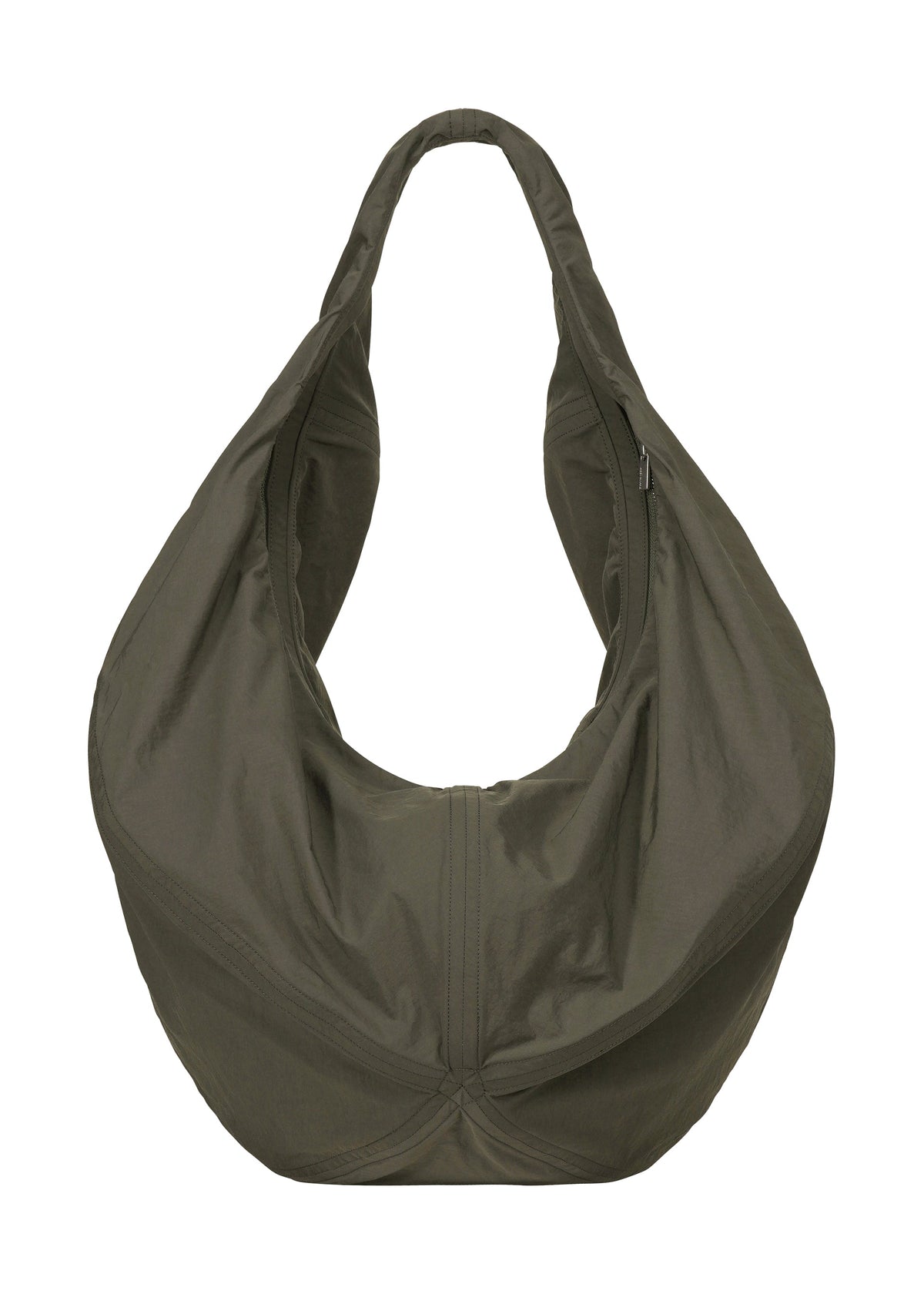 A product shot of the ISSEY MIYAKE PAPER BALLOON bag in charcoal (14).