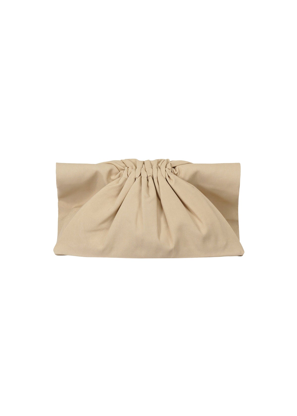 A detail shot of the ISSEY MIYAKE DRAWN AND PRESSED bag.