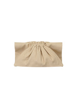 A detail shot of the ISSEY MIYAKE DRAWN AND PRESSED bag.