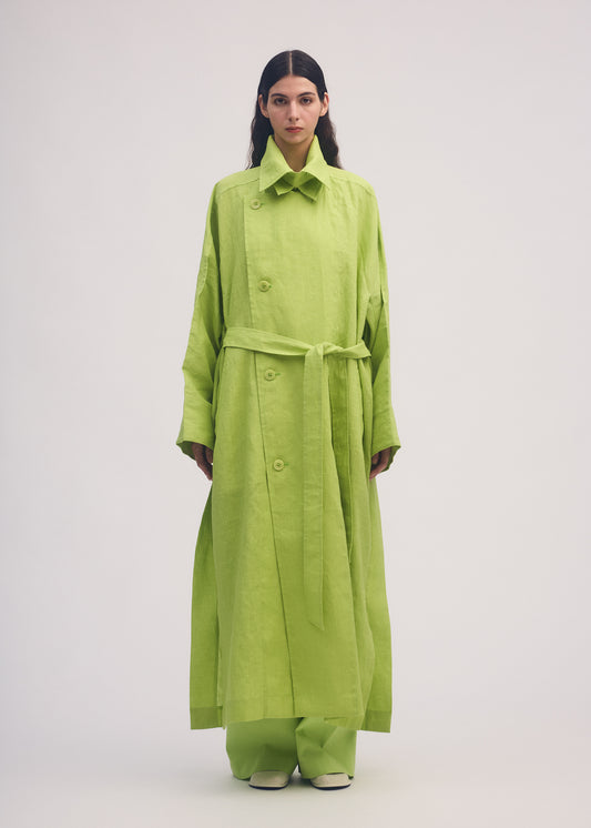 HEMPEN Coat Moegi Green