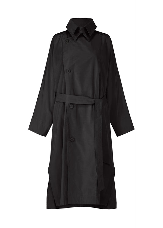 CRUMPLED U Coat Black