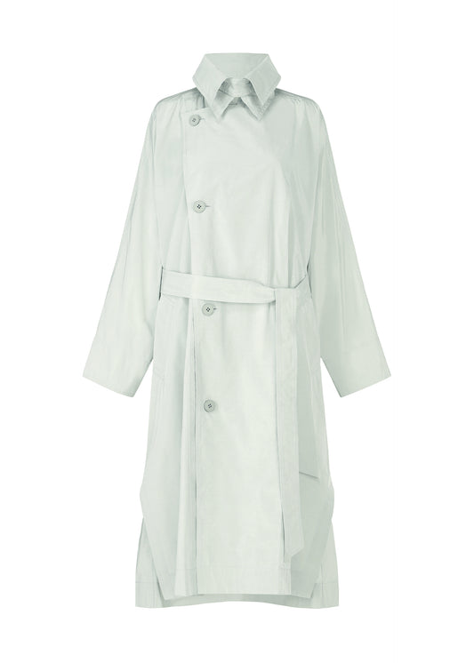 CRUMPLED U Coat Light Green Ash