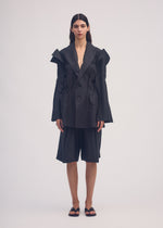 CRIMPED AND PRESSED Jacket Black