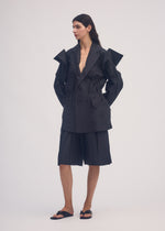 CRIMPED AND PRESSED Jacket Black