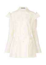 CRIMPED AND PRESSED Jacket Washi White