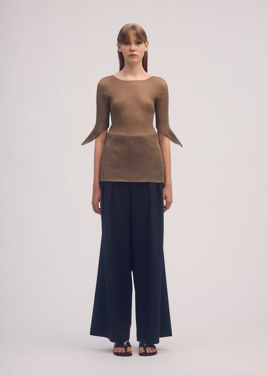 ROUND PANTS Trousers Black