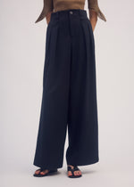 ROUND PANTS Trousers Black