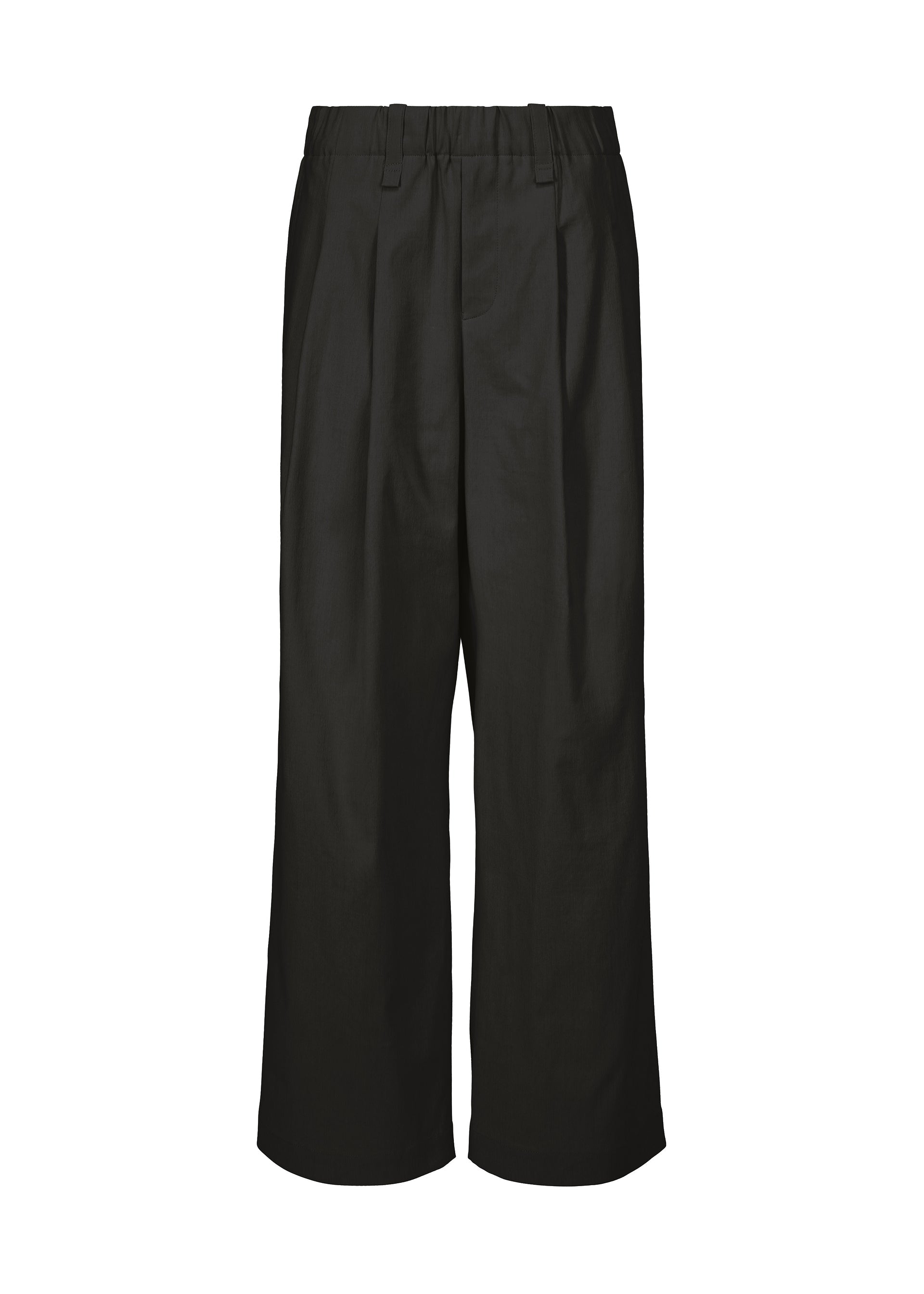 A product shot of the ISSEY MIYAKE PERSONALITY PANTS trousers in black (15).