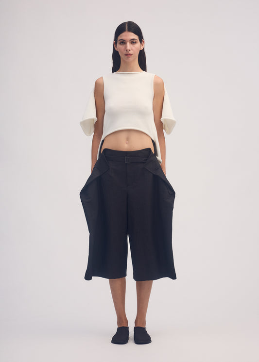 FOLD TO FORM Trousers Black