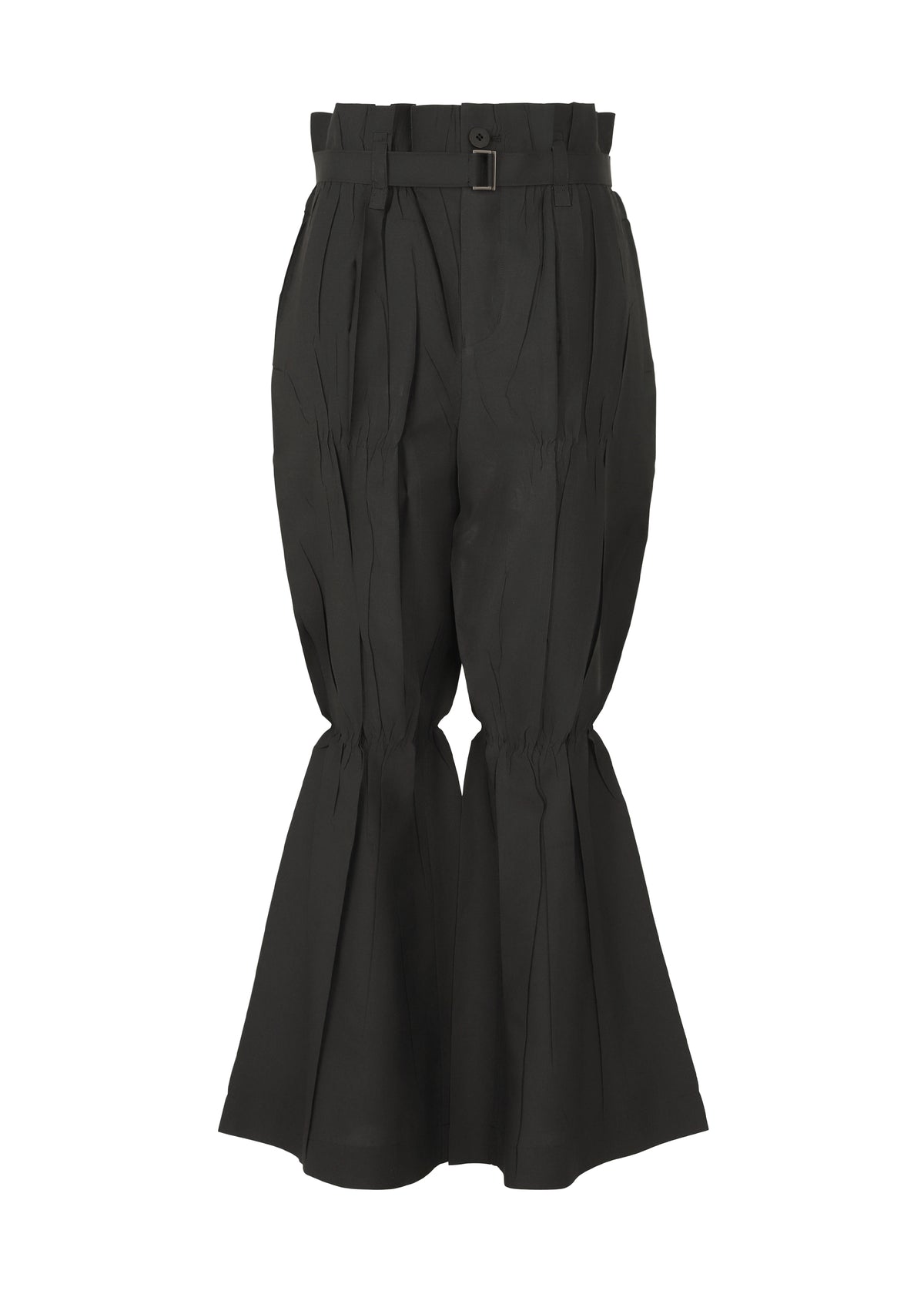 CRIMPED AND PRESSED Trousers Black