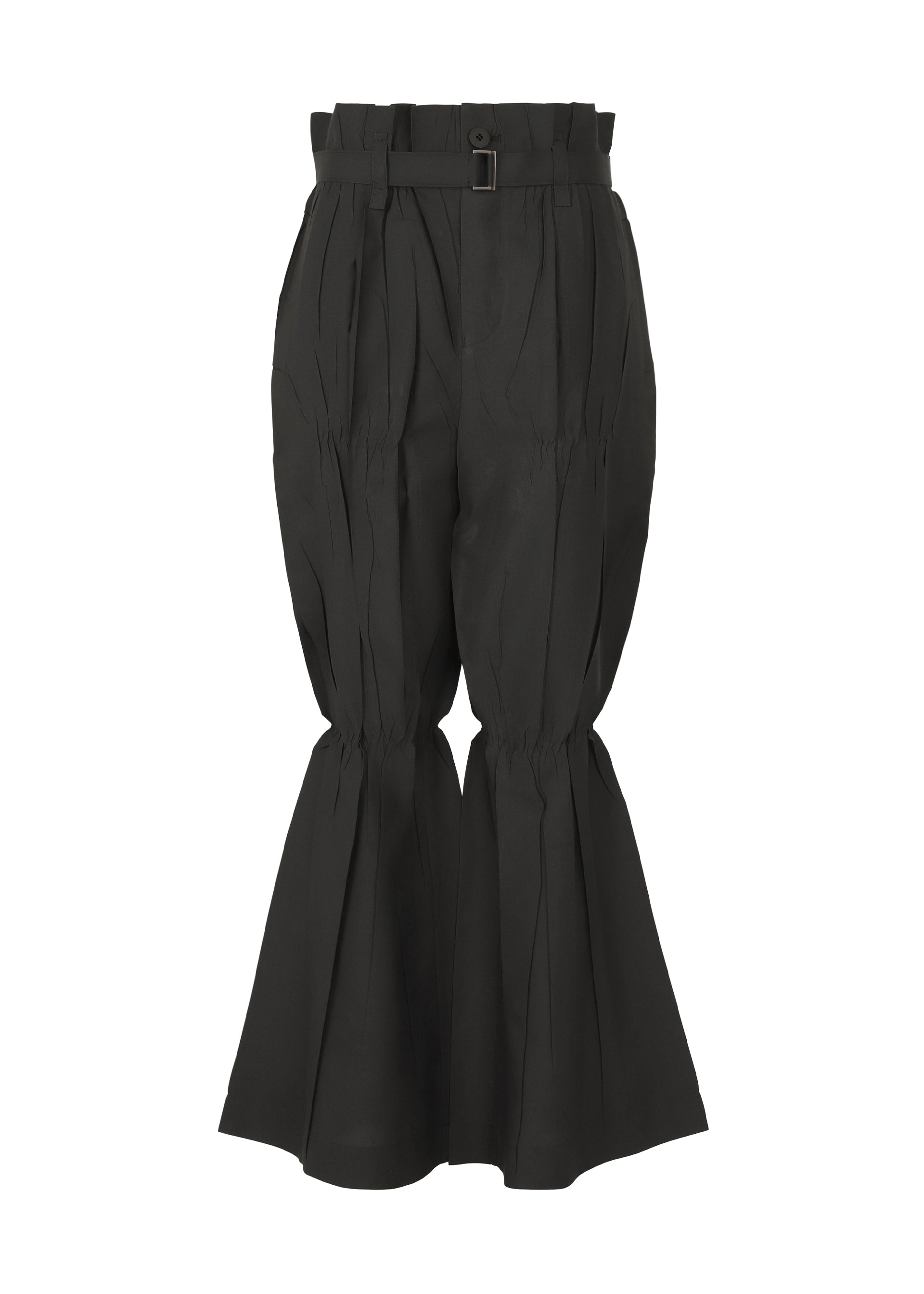 CRIMPED AND PRESSED Trousers Black