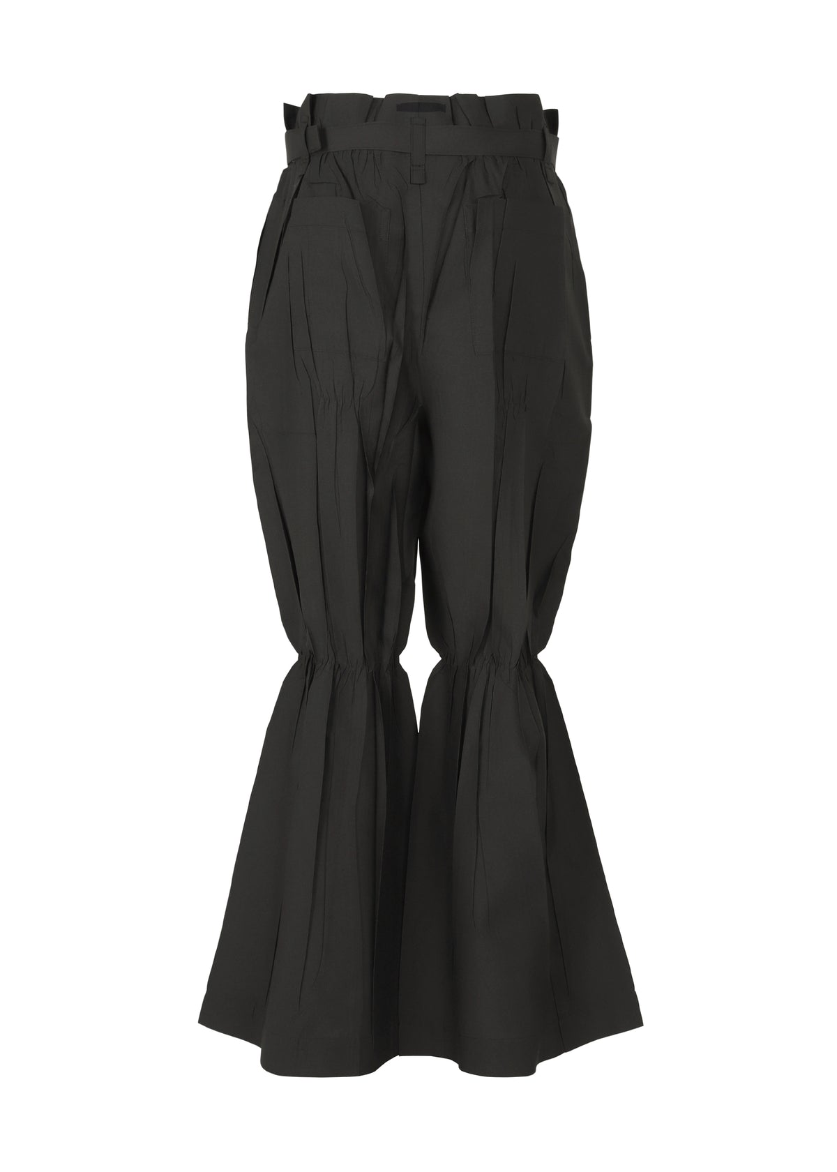 CRIMPED AND PRESSED Trousers Black