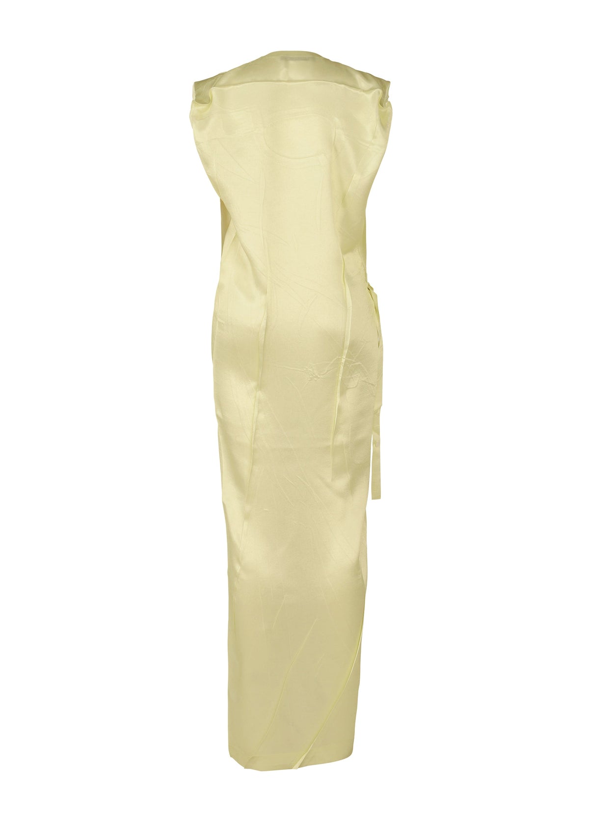 A detail shot of the ISSEY MIYAKE PRESSED FLORA dress.