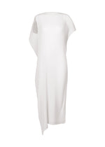 A product shot of the ISSEY MIYAKE SHADOW STUDY PLEATS SOLID dress in .