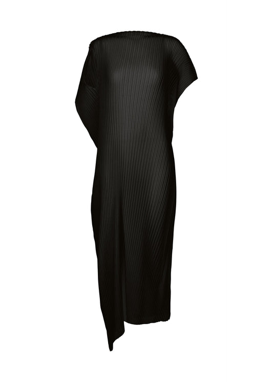 A product shot of the ISSEY MIYAKE SHADOW STUDY PLEATS SOLID dress in .
