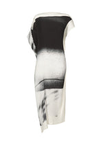A product shot of the ISSEY MIYAKE SHADOW STUDY PLEATS dress in .