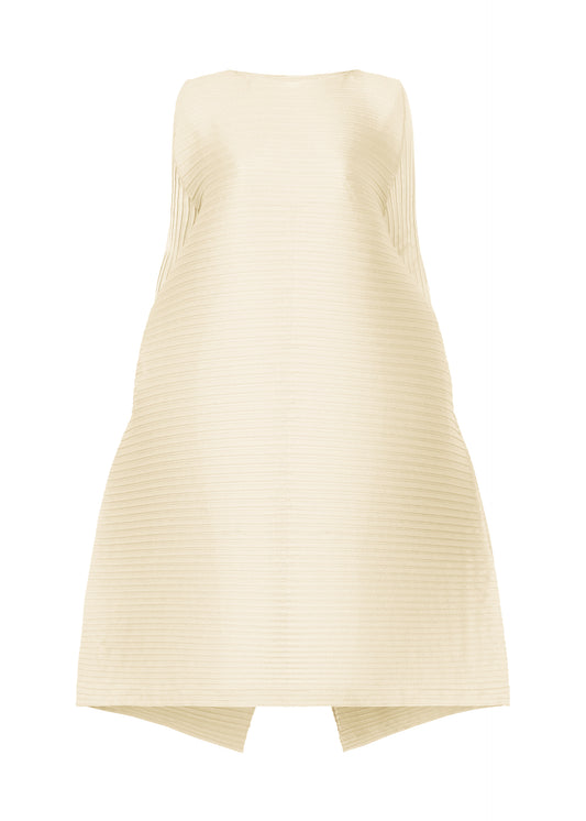 PANELED PLEATS Dress Asa White