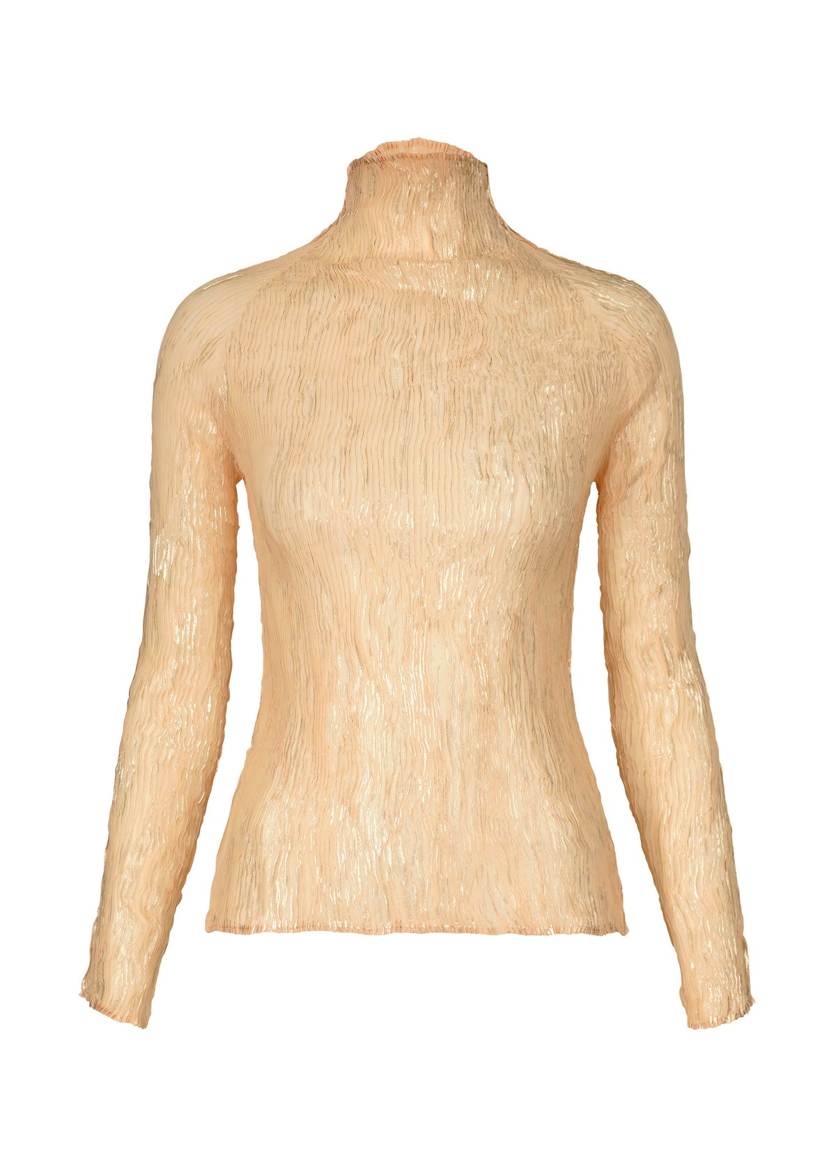 A product shot of the ISSEY MIYAKE FOIL PRINT CHIFFON TWIST shirt in .