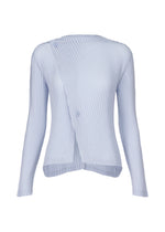 A product shot of the ISSEY MIYAKE SHADOW STUDY PLEATS SOLID cardigan in .