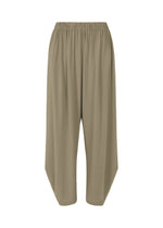 A product shot of the ISSEY MIYAKE DRAPE JERSEY 56 trousers in greige (10).
