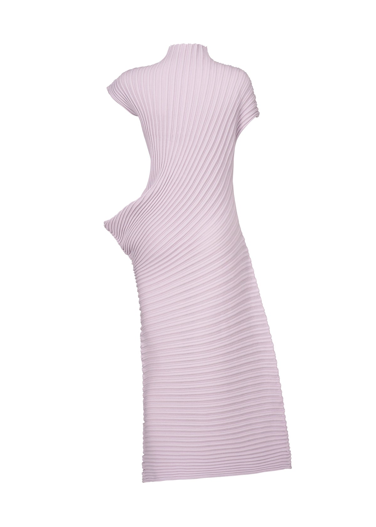 A detail shot of the ISSEY MIYAKE STREAM dress.