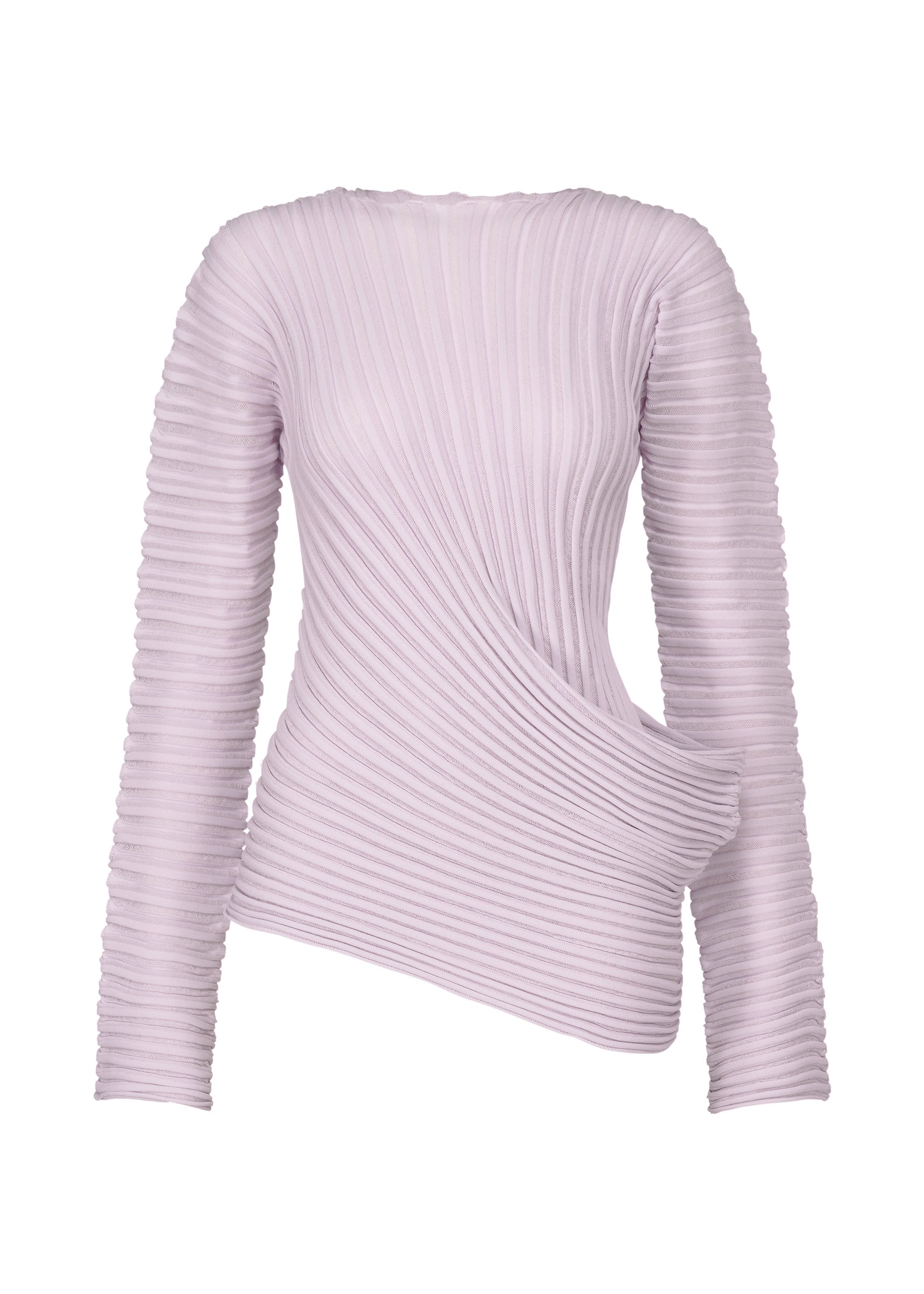 A product shot of the ISSEY MIYAKE STREAM top in .