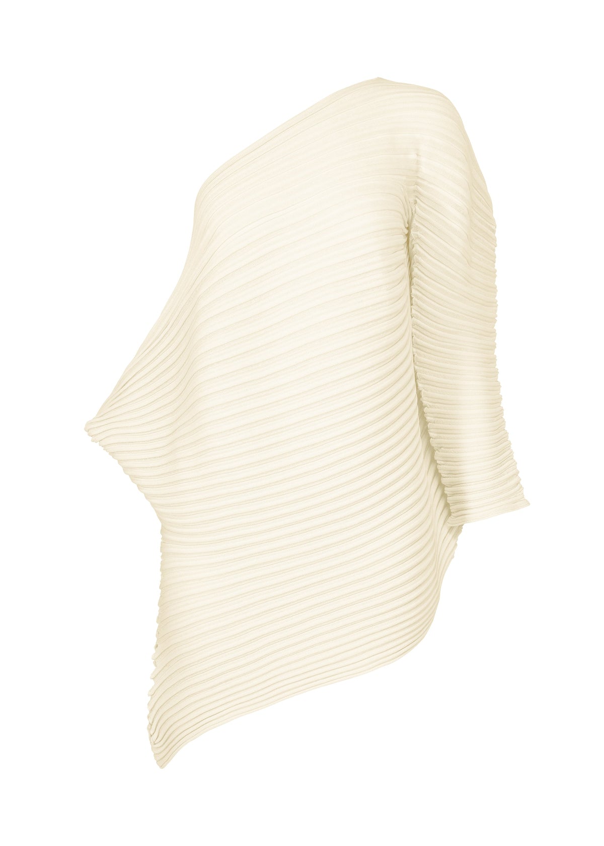 A product shot of the ISSEY MIYAKE STREAM top in .