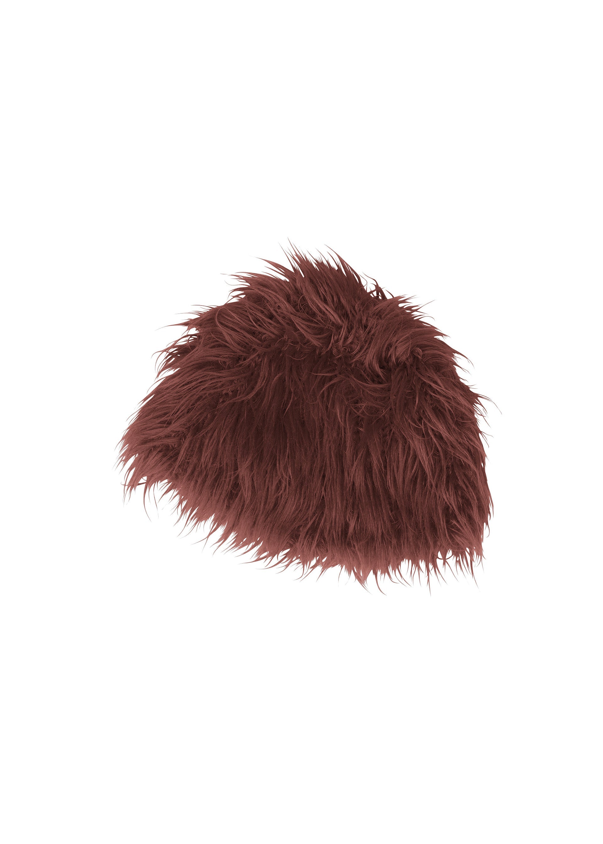 A product shot of the ISSEY MIYAKE ODD BEANIE hat in brown (44).