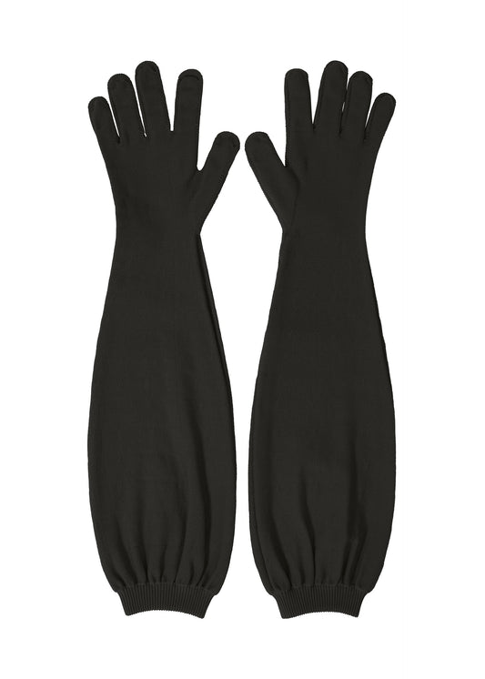 A product shot of the ISSEY MIYAKE ODD GLOVES gloves in black (15).