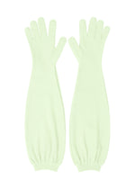A product shot of the ISSEY MIYAKE ODD GLOVES gloves in mint (60).