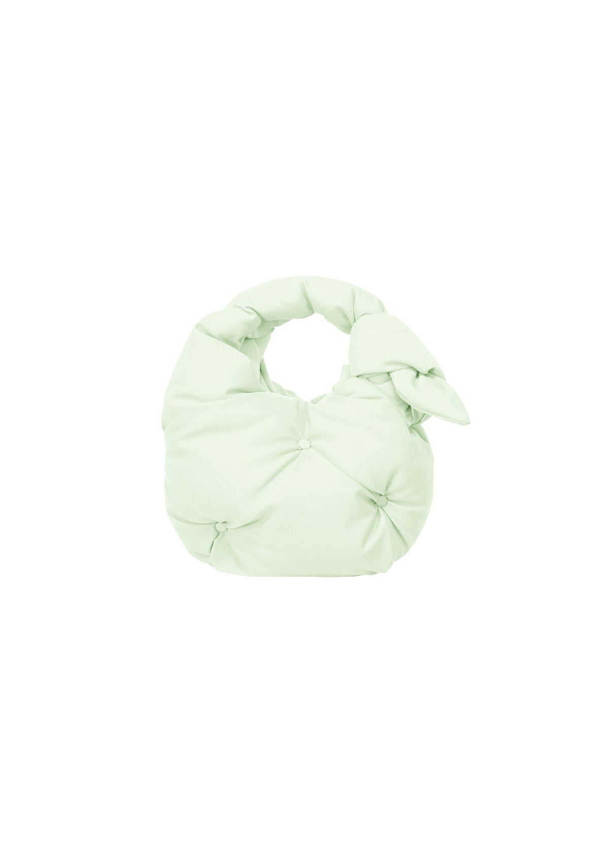 A product shot of the ISSEY MIYAKE PUMPED BAG bag in mint (60).