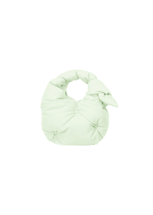A product shot of the ISSEY MIYAKE PUMPED BAG bag in mint (60).