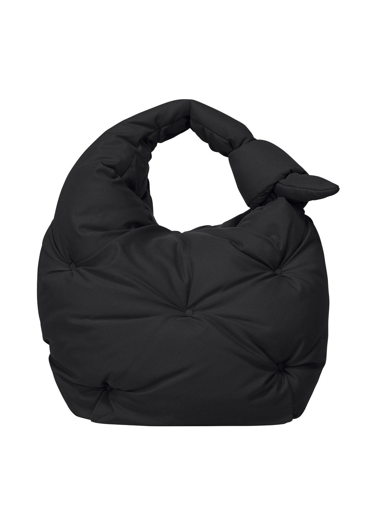 A product shot of the ISSEY MIYAKE PUMPED BAG bag in black (15).