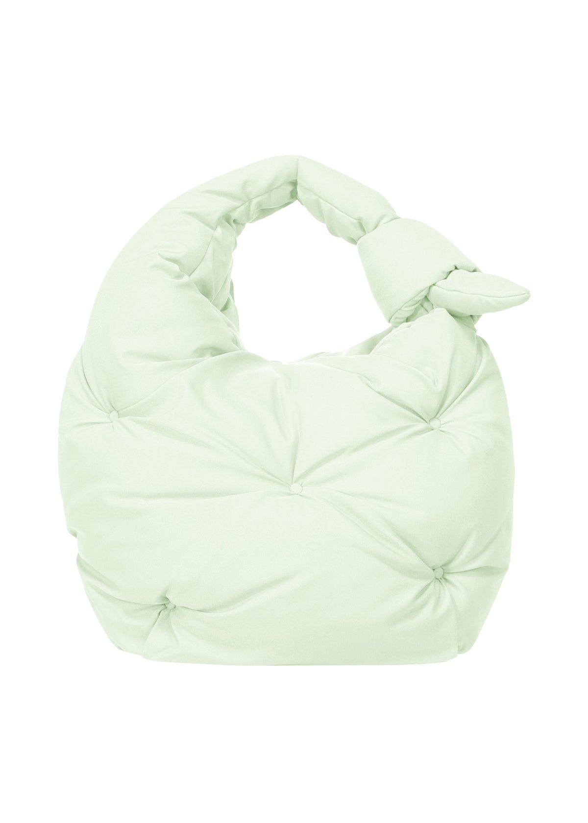 A product shot of the ISSEY MIYAKE PUMPED BAG bag in mint (60).