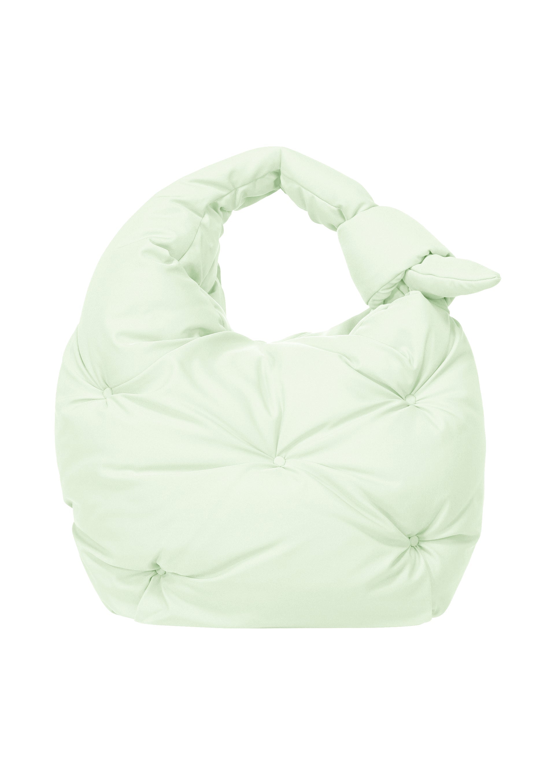 A product shot of the ISSEY MIYAKE PUMPED BAG bag in mint (60).