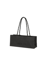A product shot of the ISSEY MIYAKE THIS IS A PAPER BAG bag in black (15).