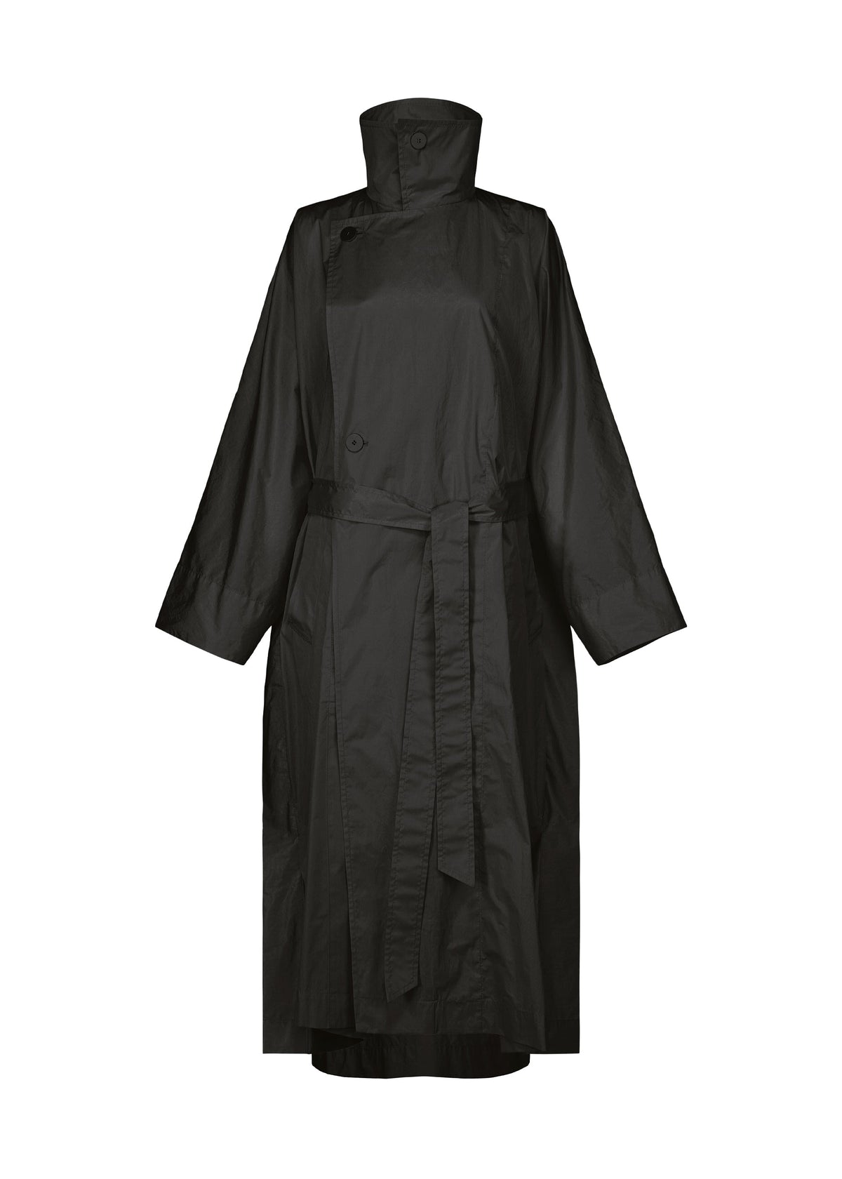 A product shot of the ISSEY MIYAKE AERIAL STEEL clothing in black (15).
