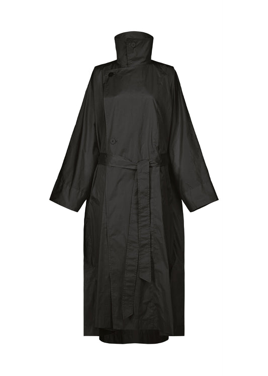 A product shot of the ISSEY MIYAKE AERIAL STEEL clothing in black (15).