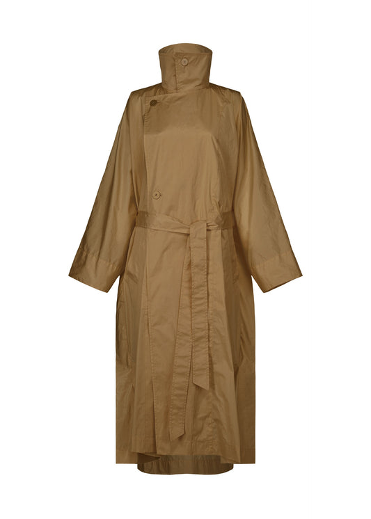 A product shot of the ISSEY MIYAKE AERIAL STEEL clothing in beige (41).