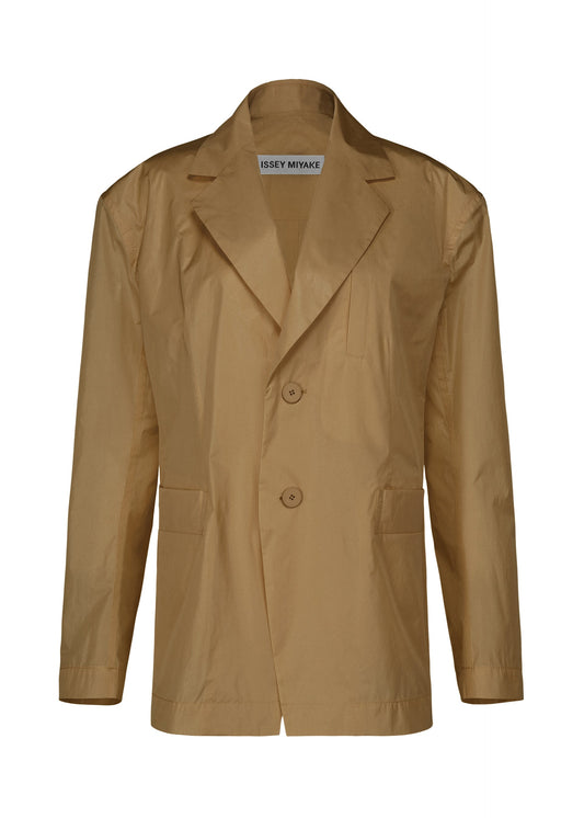 A product shot of the ISSEY MIYAKE AERIAL STEEL clothing in beige (41).