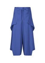 A product shot of the ISSEY MIYAKE UNI FORM (WOOL) trousers in blue (72).