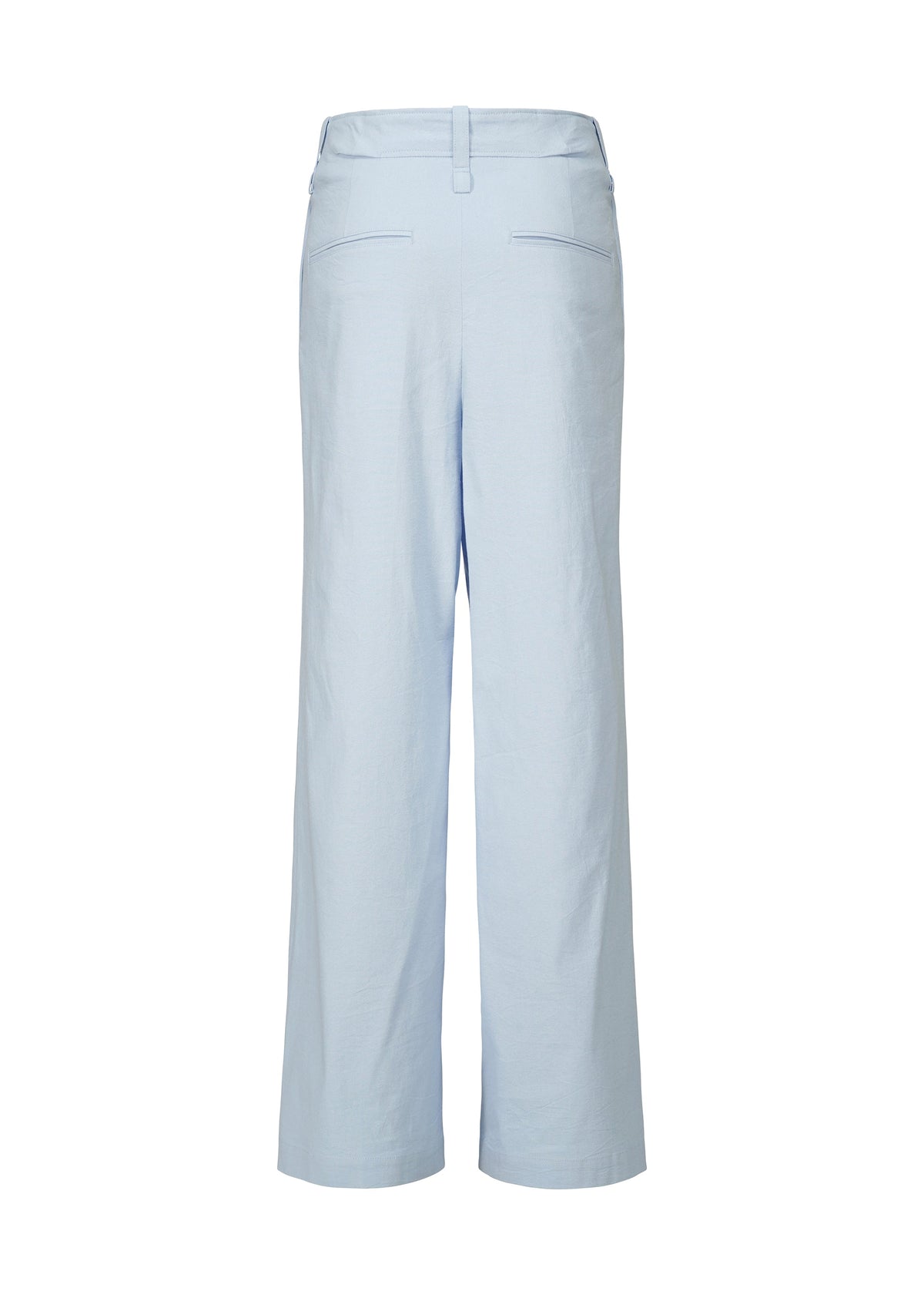 A detail shot of the ISSEY MIYAKE LIKE TORSO LIKE SHIRT trousers.