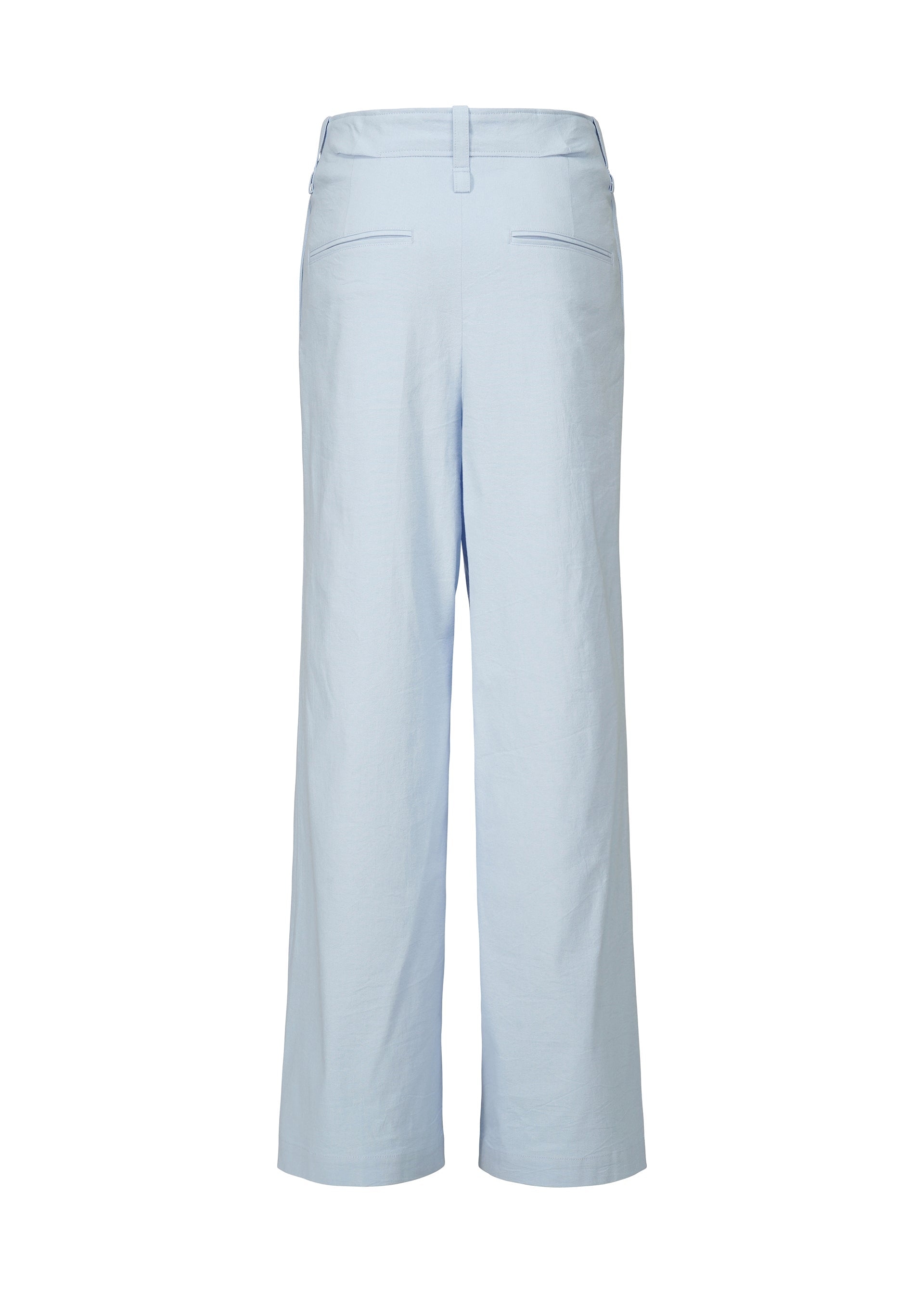 A detail shot of the ISSEY MIYAKE LIKE TORSO LIKE SHIRT trousers.