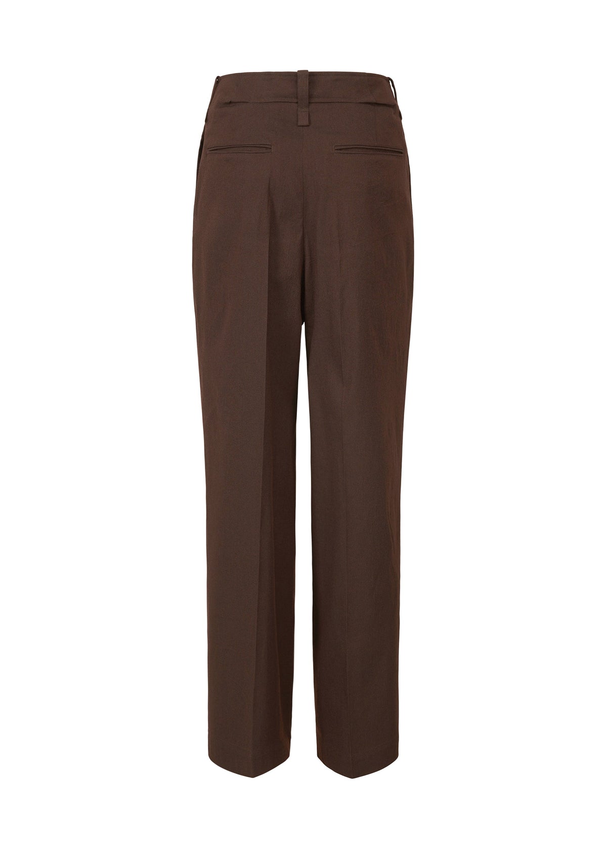 A detail shot of the ISSEY MIYAKE LIKE TORSO LIKE BLAZER trousers.