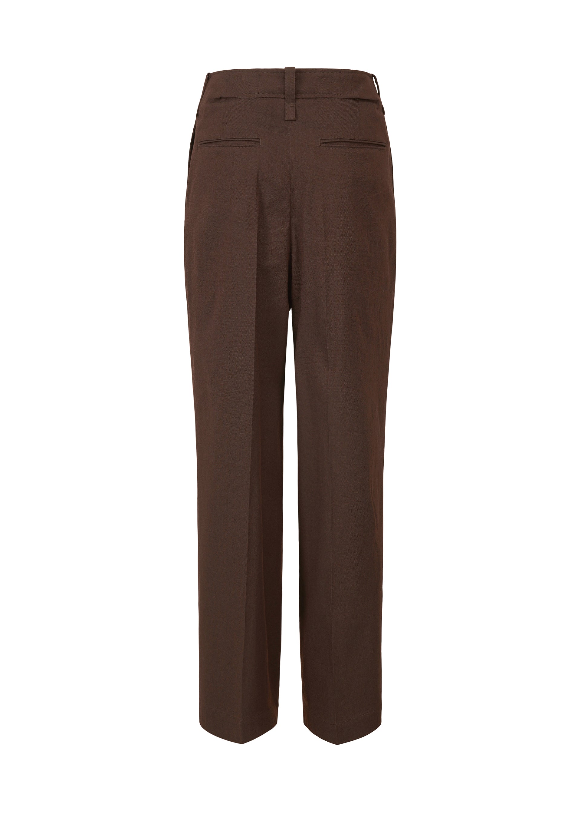 A detail shot of the ISSEY MIYAKE LIKE TORSO LIKE BLAZER trousers.