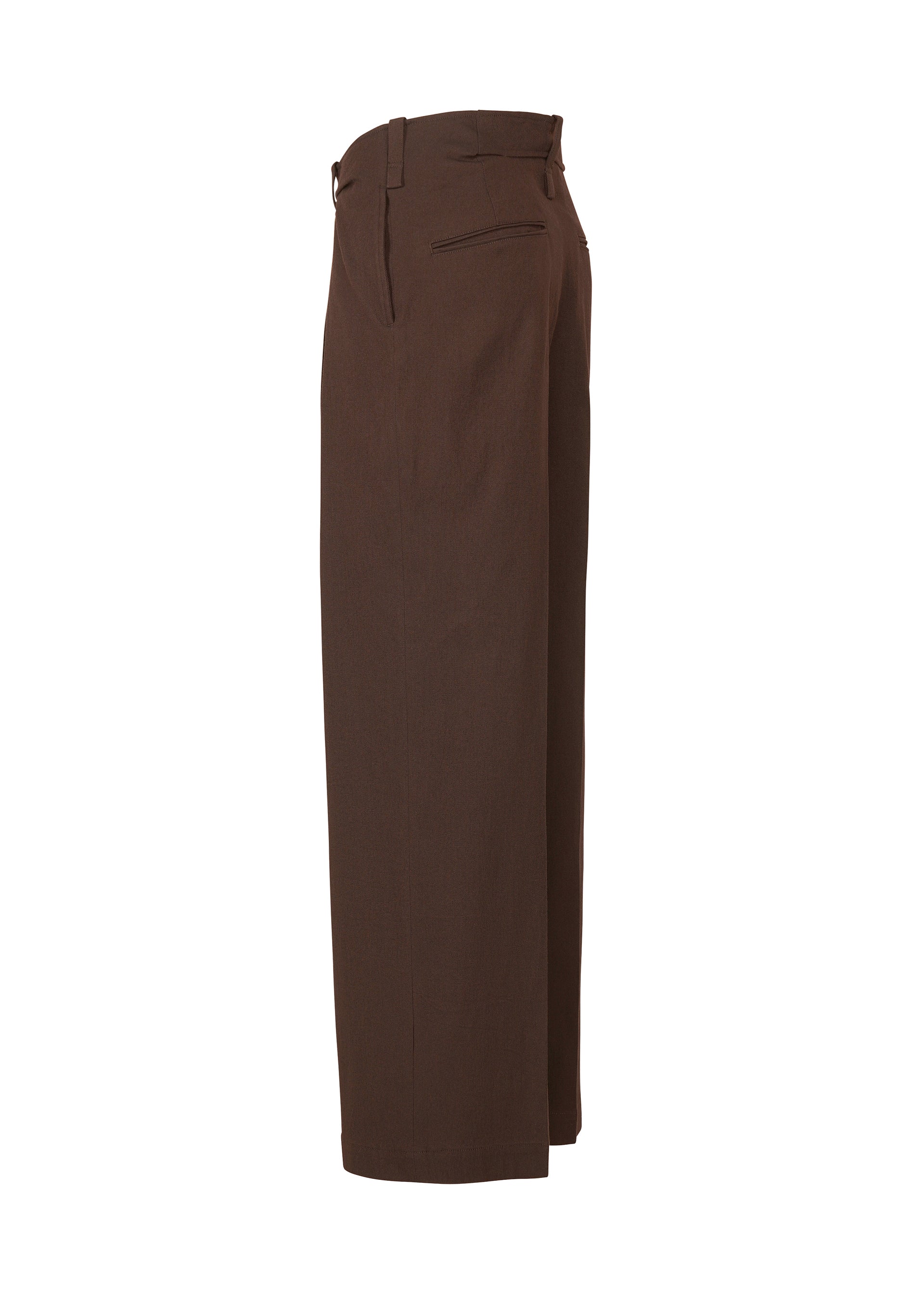 A detail shot of the ISSEY MIYAKE LIKE TORSO LIKE BLAZER trousers.