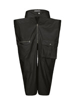 A product shot of the ISSEY MIYAKE AERIAL STEEL clothing in black (15).