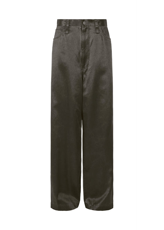 A product shot of the ISSEY MIYAKE PSEUDO JEANS trousers in charcoal (14).