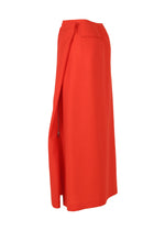 A detail shot of the ISSEY MIYAKE UNI FORM (WOOL) skirt.