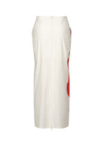 A detail shot of the ISSEY MIYAKE KNIT (AS REPRESENTED) skirt.